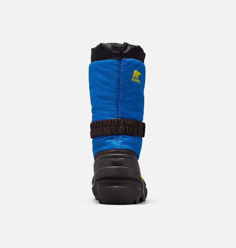 Sorel Childrens Flurry™ - Kids Snow Boots Black/Blue - 890326OXB